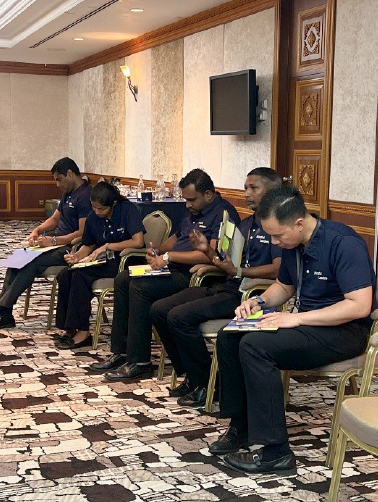 Participants filling up the Values Assessment