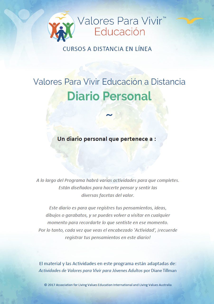 Distance Personal Journal - Spanish