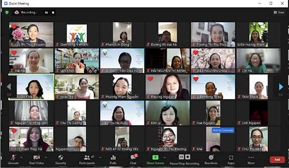 Participants at online briefing on 28-Day Gratitude Journaling